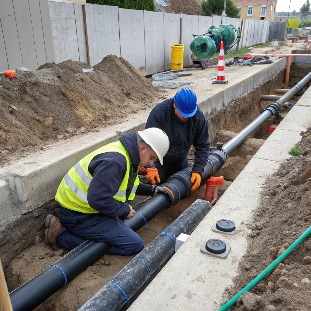 Professional drainage system installation