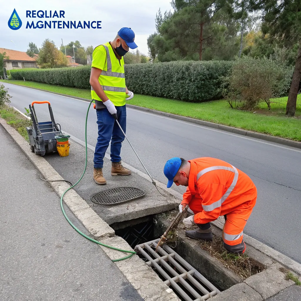 Regular maintenance services for drainage systems